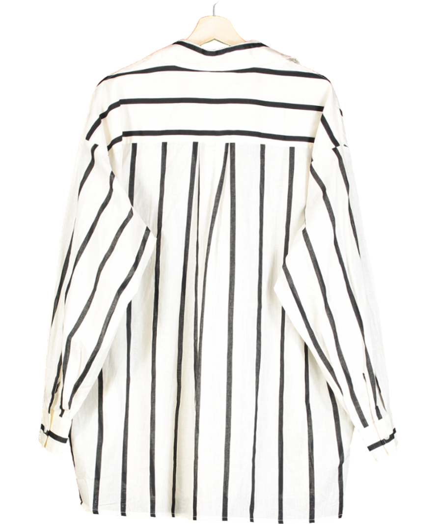 DISSH Cream Elliott Sleeved Linen Shirt UK 8