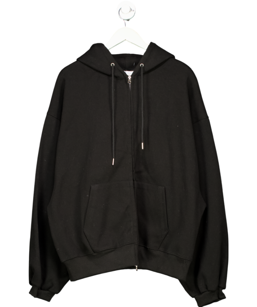 Void Black Zip Up Hoodie UK M