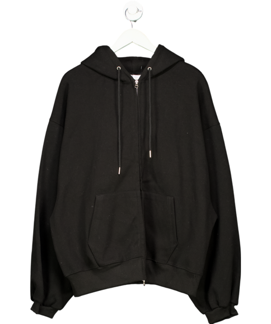 Void Black Zip Up Hoodie UK M