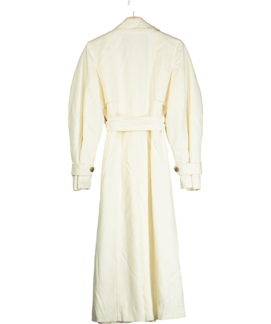 Karen Millen Cream Tailored Relaxed Belted Trench Coat UK 6