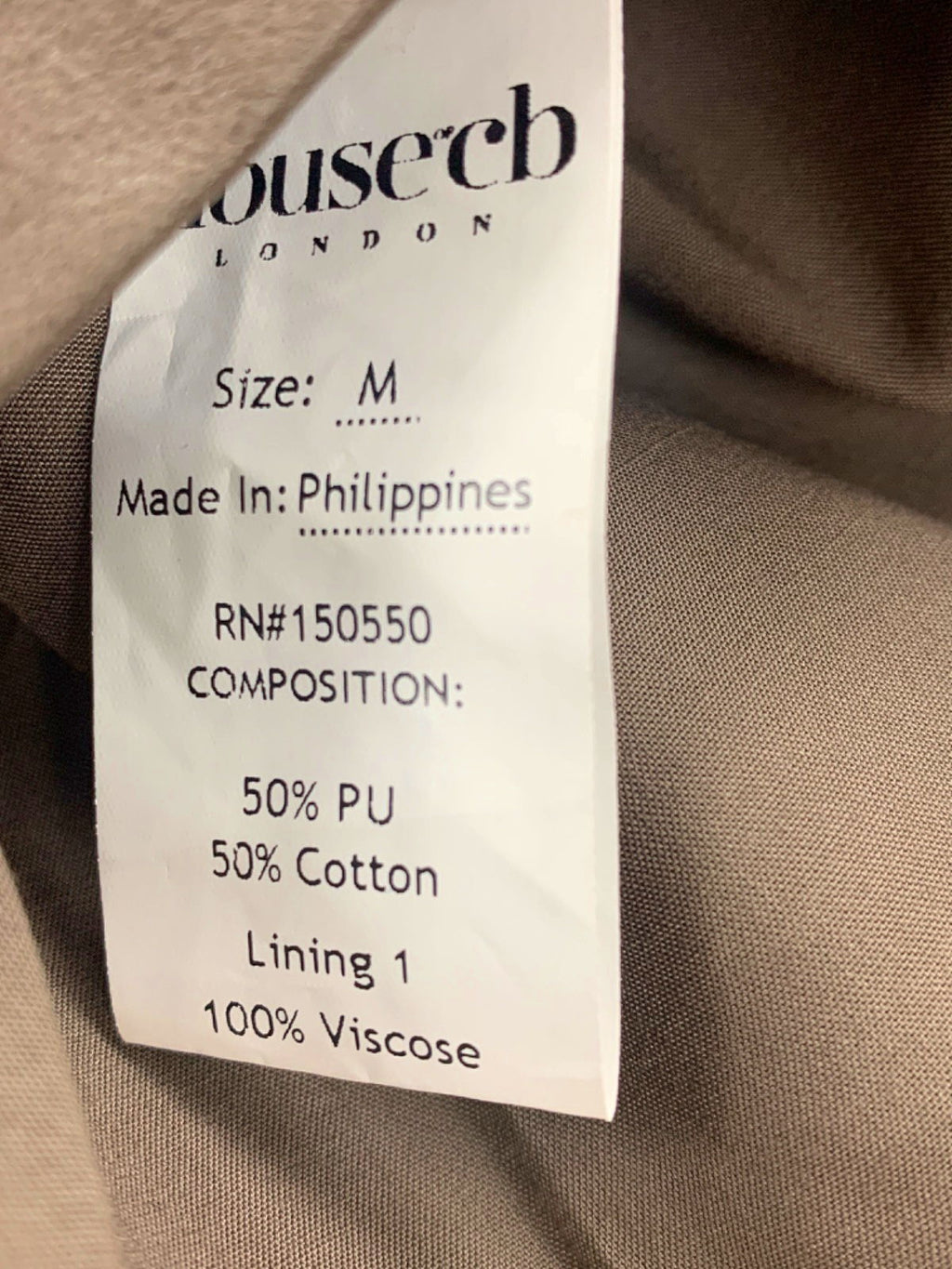 House of CB Mocha Pandora Mini Dress UK M