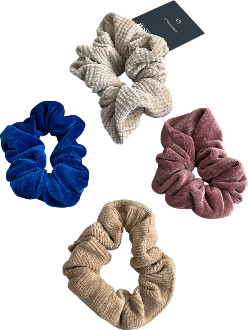 Multicoloured Velvet Scrunchies One Size