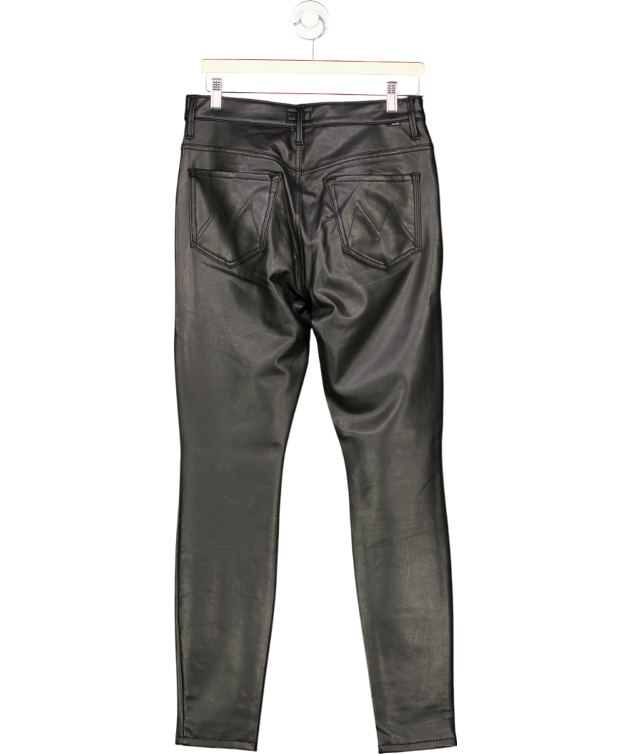 Mother Black The Super Swooner Faux Leather Jeans W29