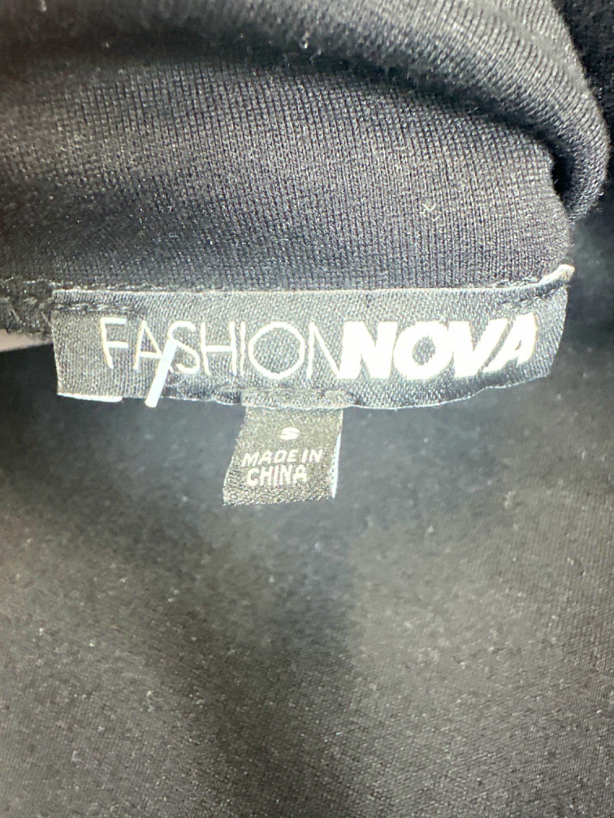 Fashion Nova Black Bodycon Dress Small