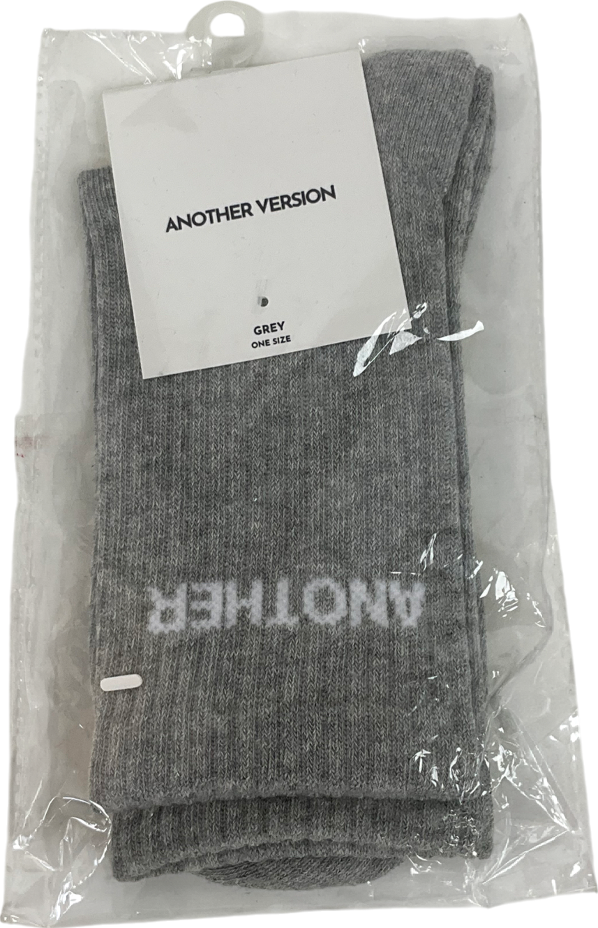Another Version Grey Single Pair Of Socks One Size
