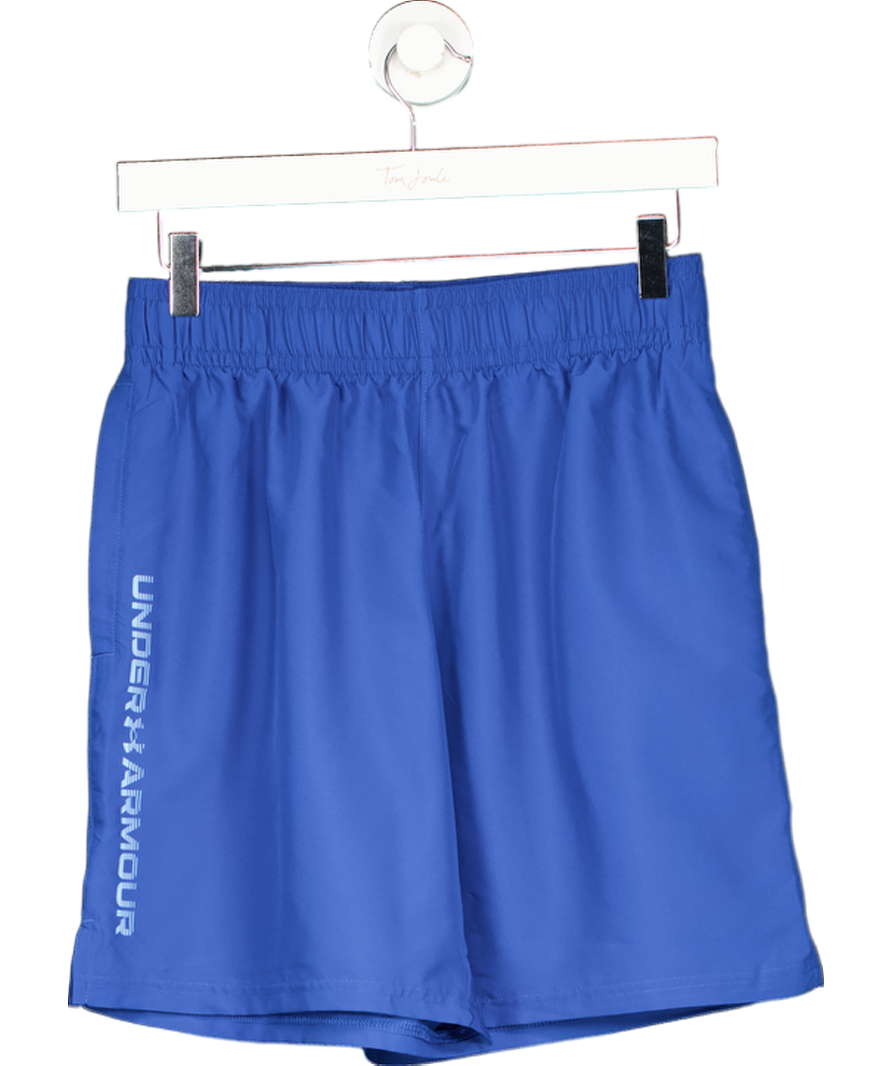 Under Armour Blue Tech Woven Wordmark Shorts UK S