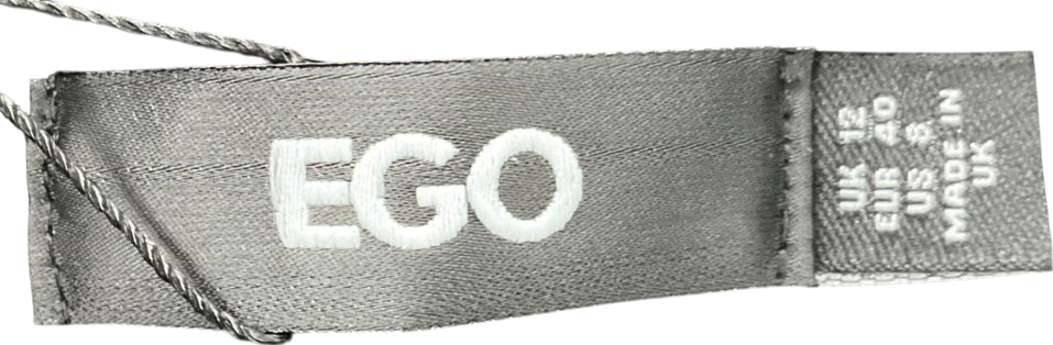 Ego Low Waist Bronze Sequin Hot Pant Shorts In Black Velvet UK 12