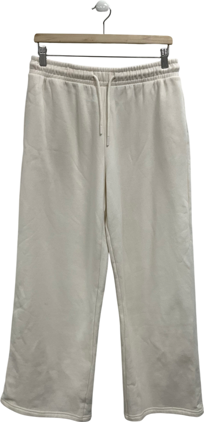 New Look Cream Wide Leg Joggers UK 12