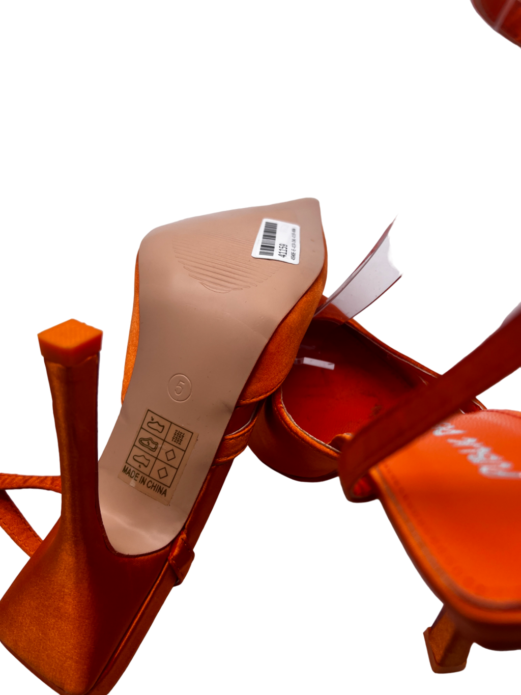 Public Desire Orange Heels UK 5 EU 38 👠