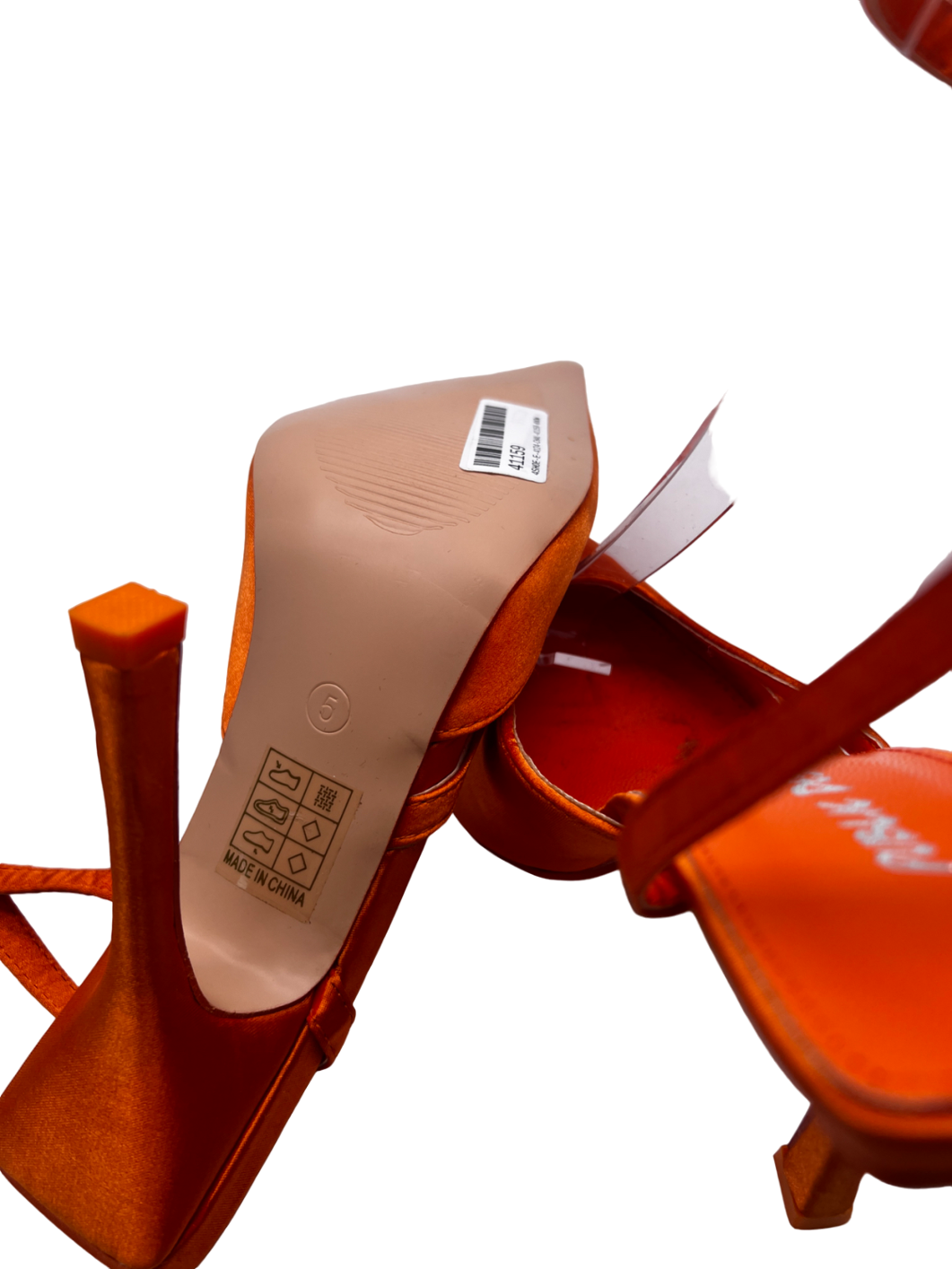 Public Desire Orange Heels UK 5 EU 38 👠
