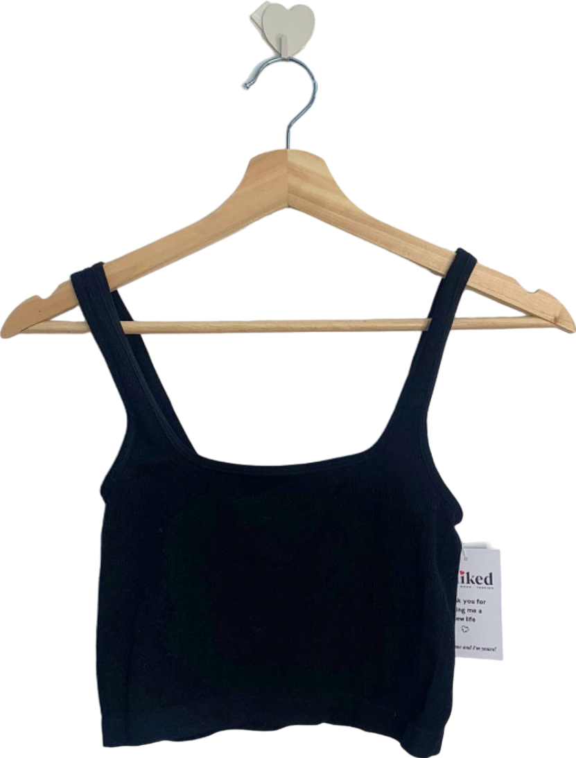 Bozzolo Black Cropped Tank Top S/M