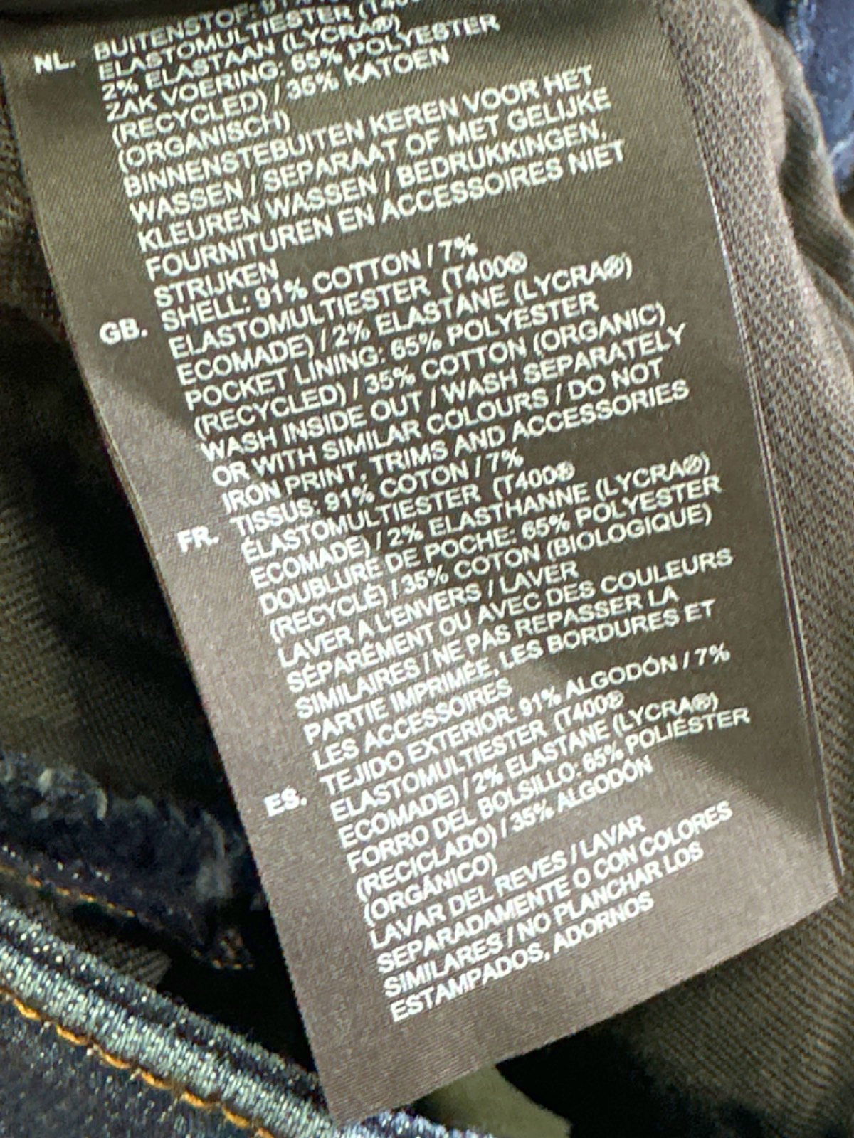 G-Star RAW Dark Blue 3D Skinny Jeans UK W29 L32