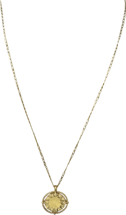 Monica Vinader Gold Talisman Sun Chain Necklace One Size