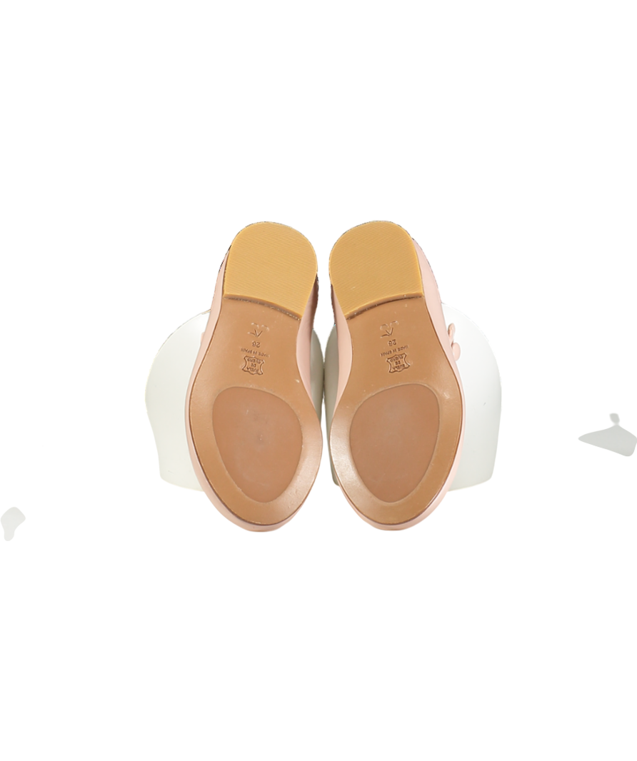 Bonpoint Pink Ella Leather Ballet Flats UK 9 EU 26.5 👼
