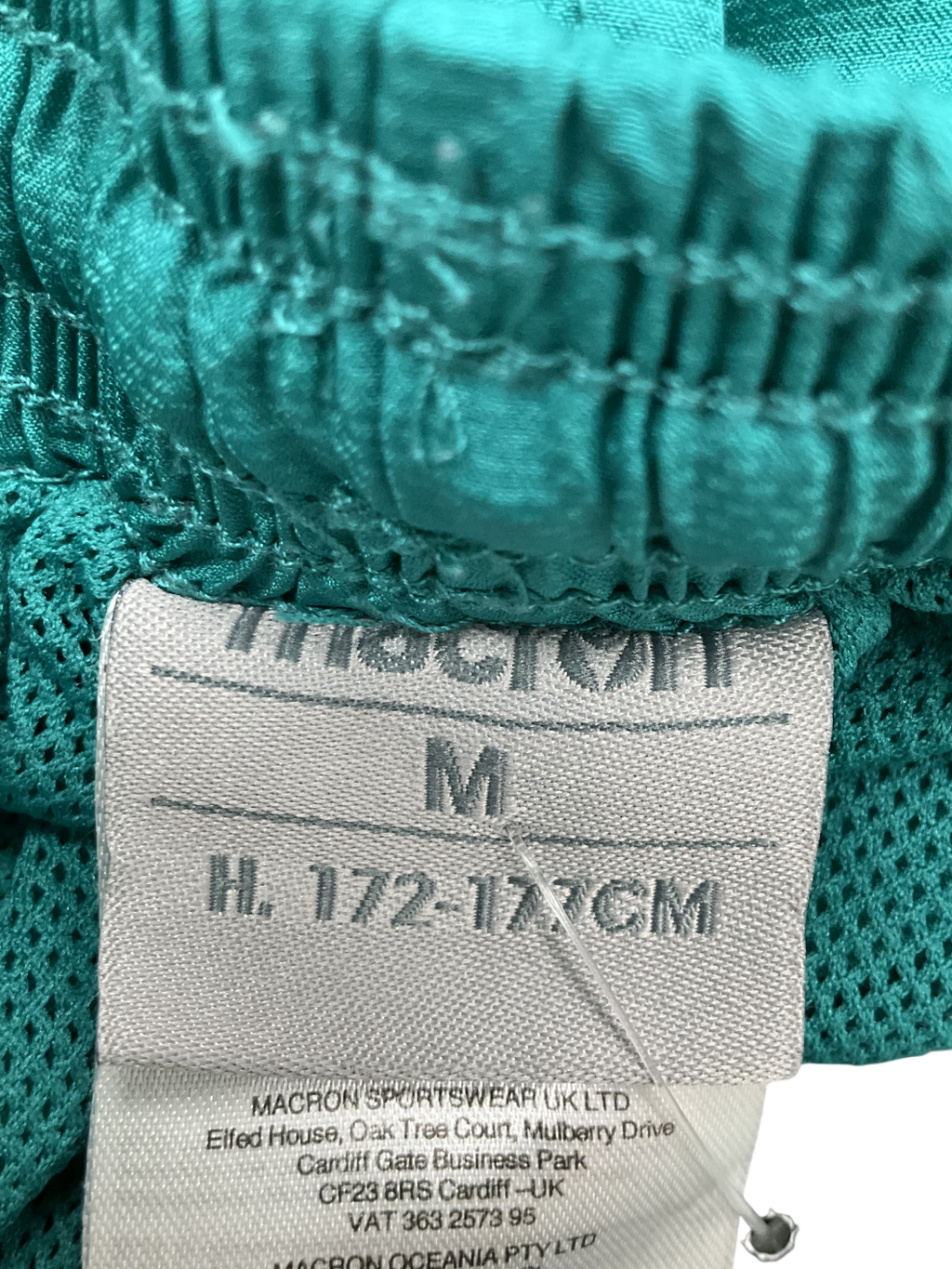 Macron Green 2022 Australia Commonwealth Games Player Issue Shorts UK M