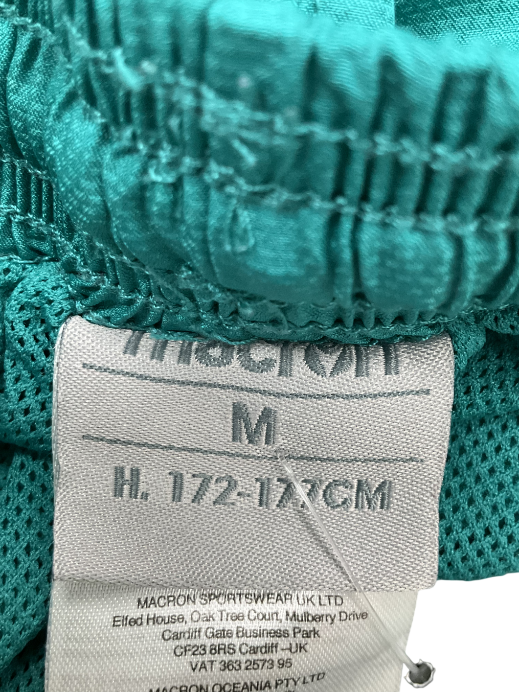 Macron Green 2022 Australia Commonwealth Games Player Issue Shorts UK M