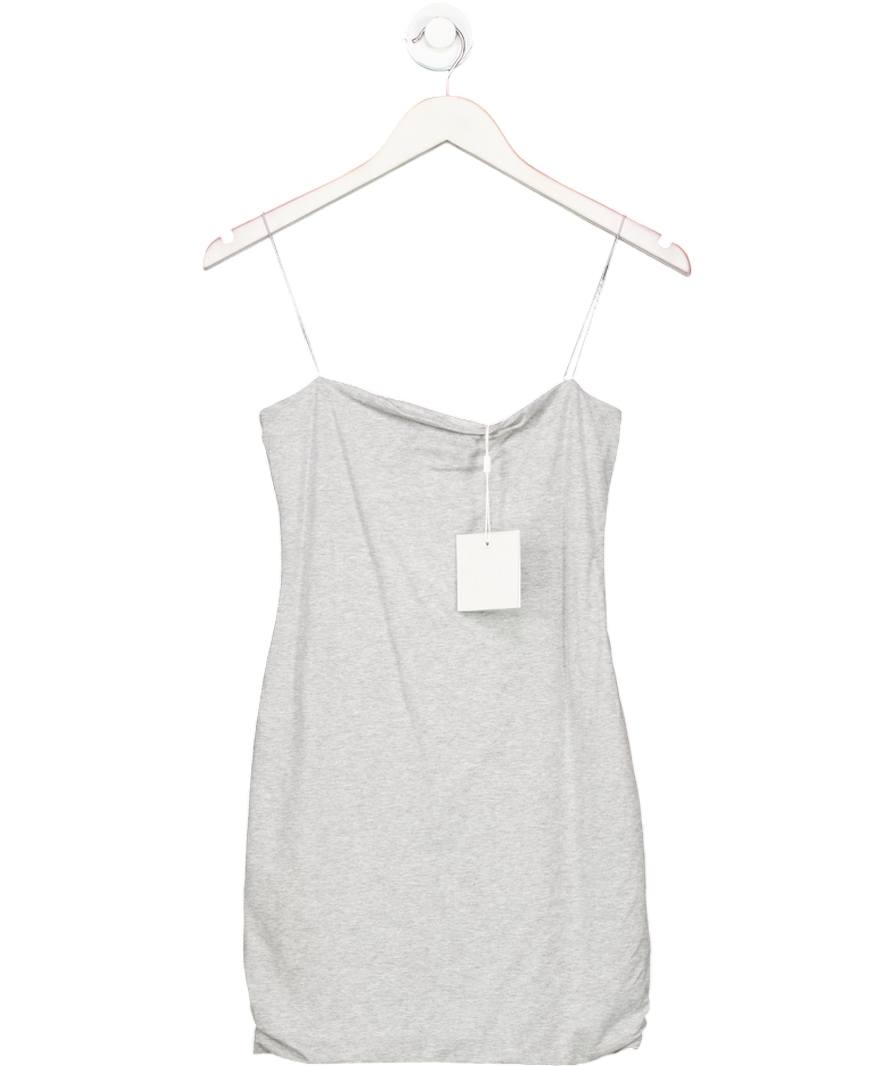 Meshki Grey Mia Thin Strap Bodycon Mini Dress UK M - Reliked Meshki Grey Mia Thin Strap Bodycon Mini Dress UK M - Reliked