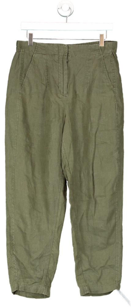 Whistles Green Linen Trouser UK 12