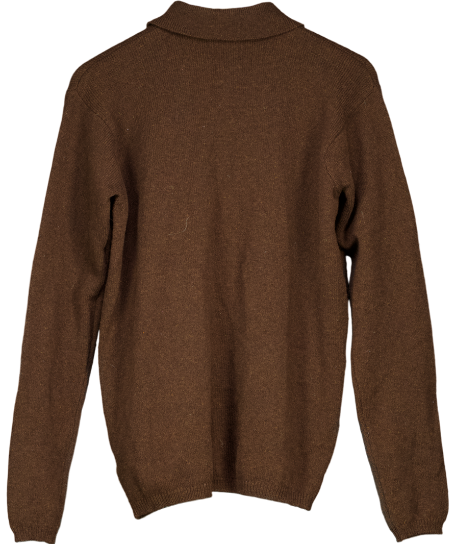 Brandy Melville Brown Collared Button Up Cardigan UK S