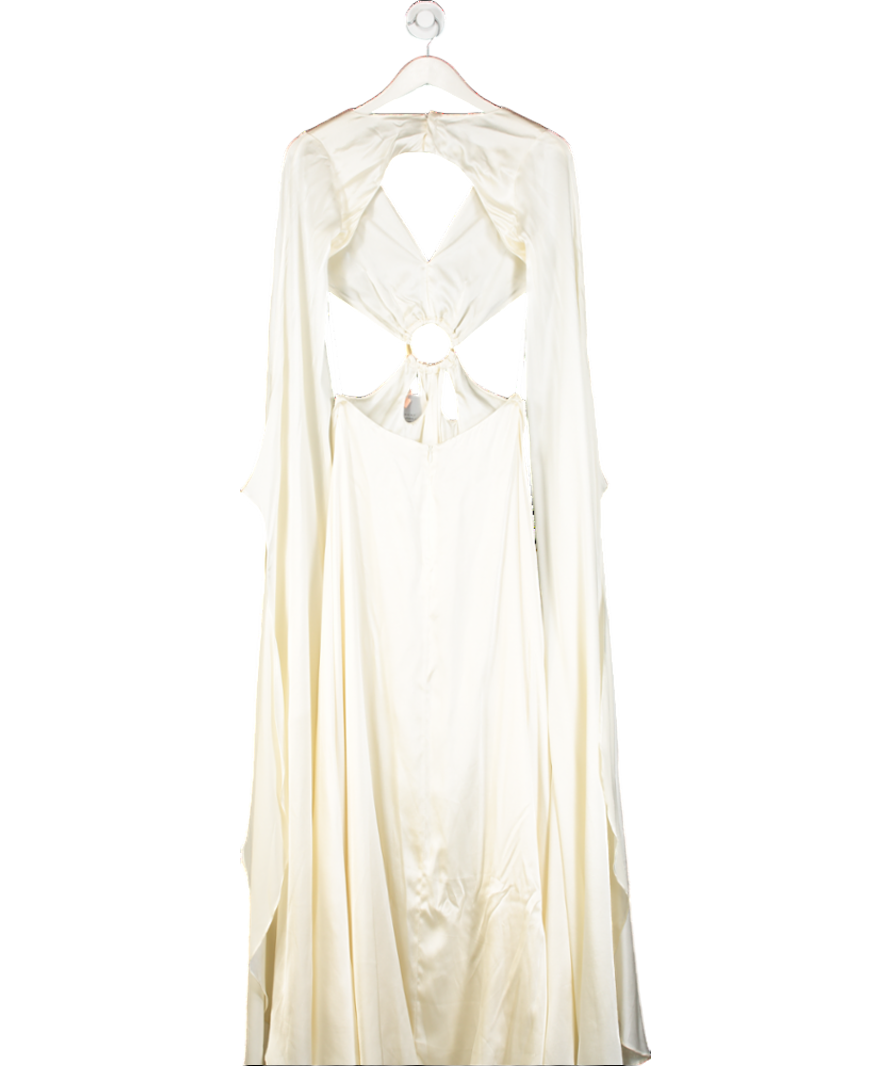 Cult Gaia Cream Jasmin Silk Gown UK S