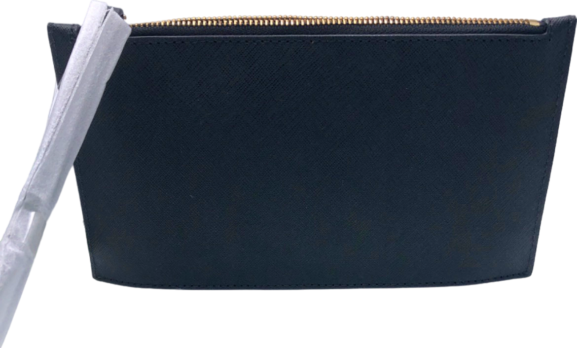 Kate Spade Black Leather Cameron Street Ariah Pouch bag with wrist strap