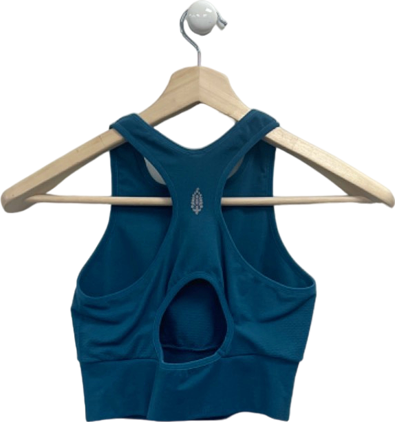 Free People Teal Sports Bra UK M/L