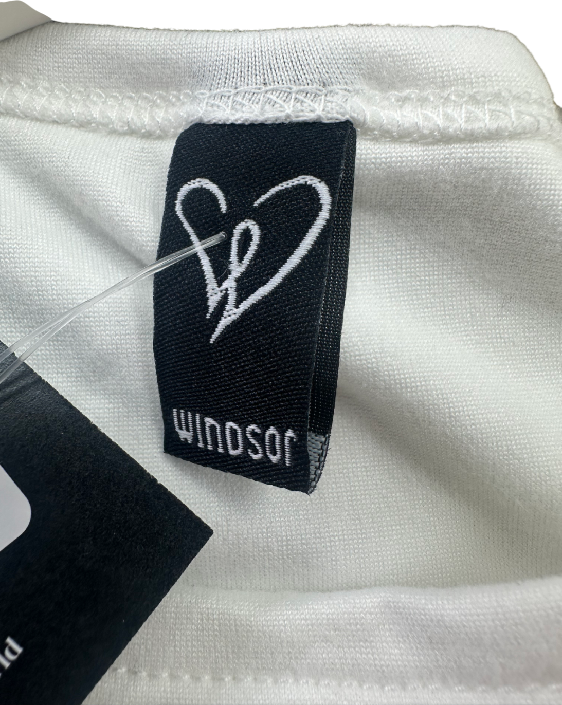 Windsor Long Sleeve White Stretch Top UK XS/S