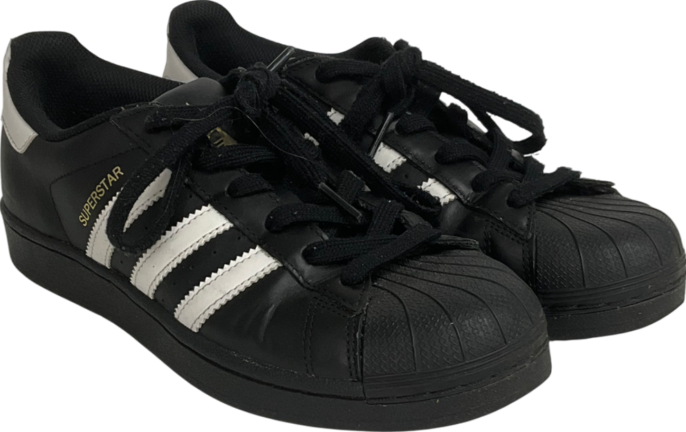 adidas Black Superstar Trainers UK 5.5 EU 39.5 👞