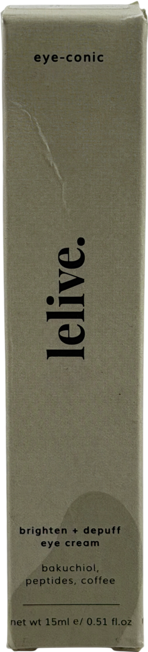 LELIVE Eye-conic | Brighten + Depuff Eye Cream 15ml