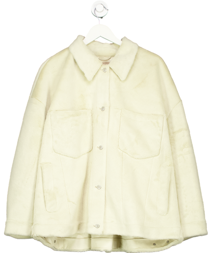 Free People Cream Cozy Opal Swing Jacket UK XL