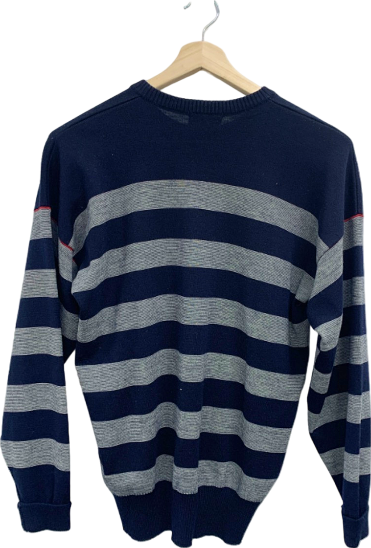 Paul & Shark Navy Blue Stripe Jumper UK XS