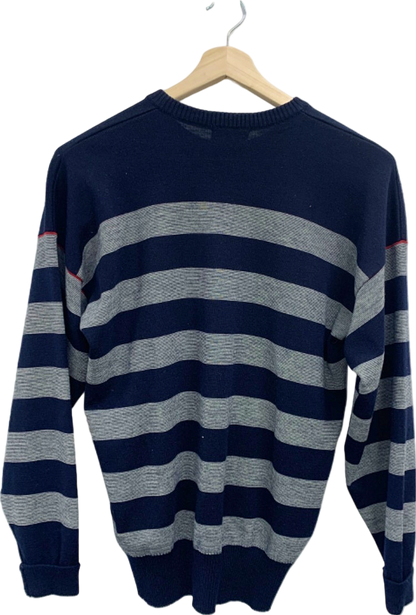 Paul & Shark Navy Blue Stripe Jumper UK XS