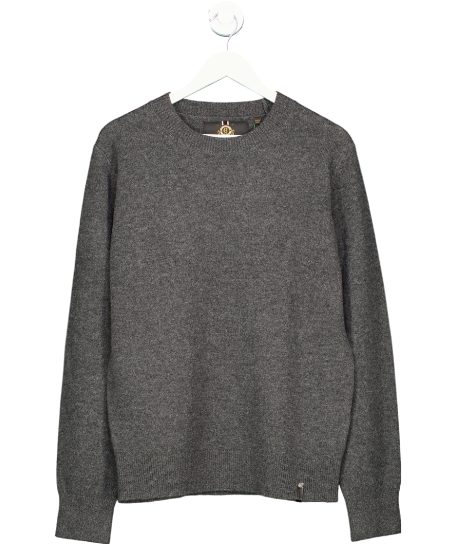 Holland Cooper Grey Crew Neck Knit UK M
