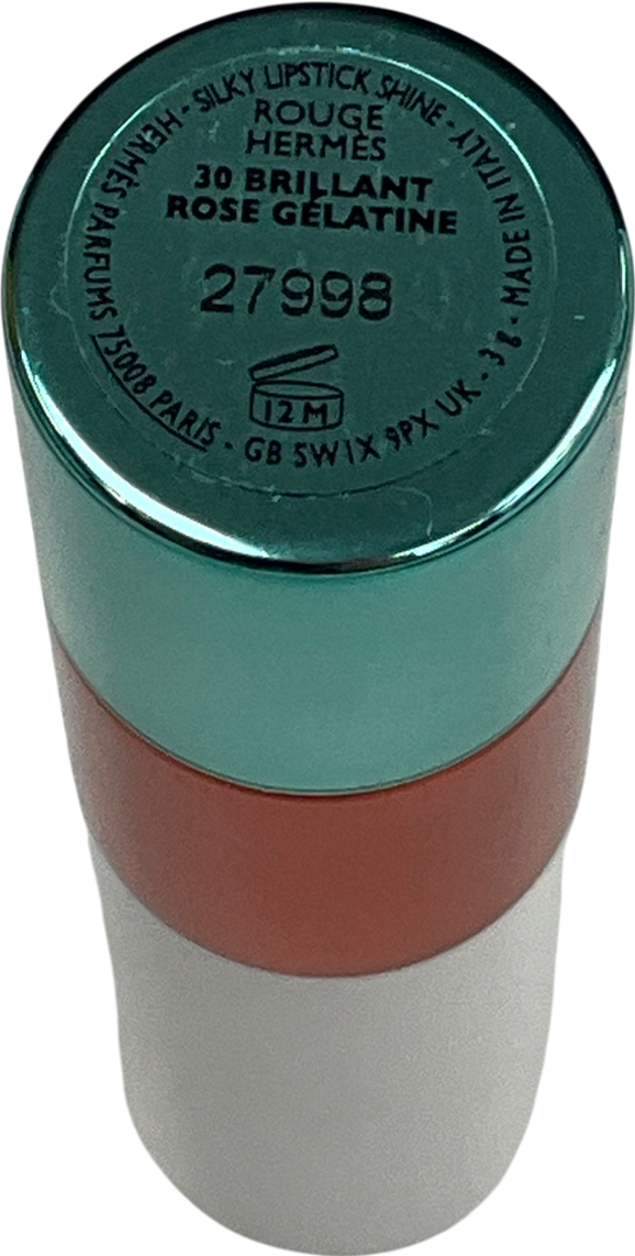 Hermès Silky Lipstick Shine, Limited Edition 30 Brilliant Rose Gelatine 3g