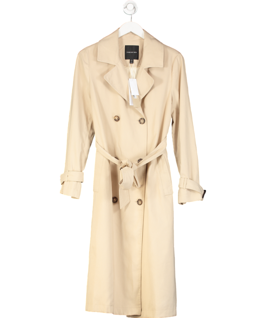 FOREVER NEW Beige Darlah Soft Trench Coat UK 10