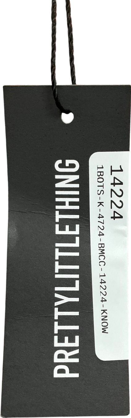 PrettyLittleThing Multicoloured Multi Patchwork Printed Mesh Asymmetric Skirt UK 10