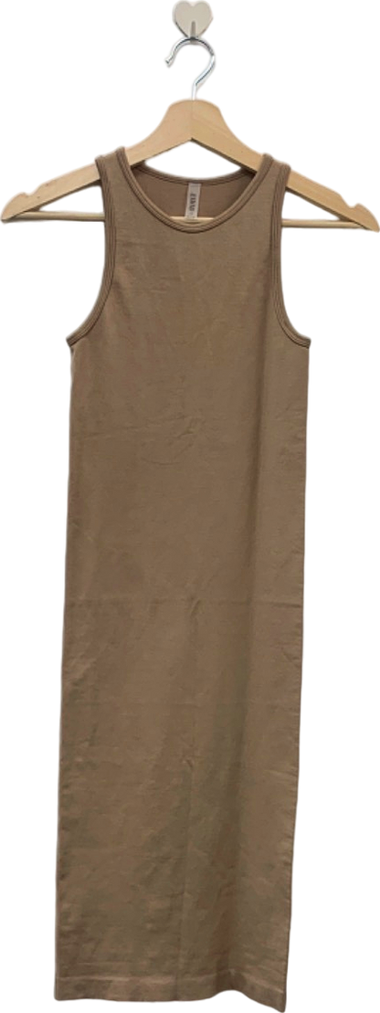 ANWND Beige Sleeveless Bodycon Dress S/M