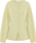 ALIGNE Pale Green Bonnie Ponte Waisted Blazer UK 10