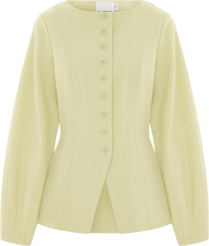ALIGNE Pale Green Bonnie Ponte Waisted Blazer UK 10