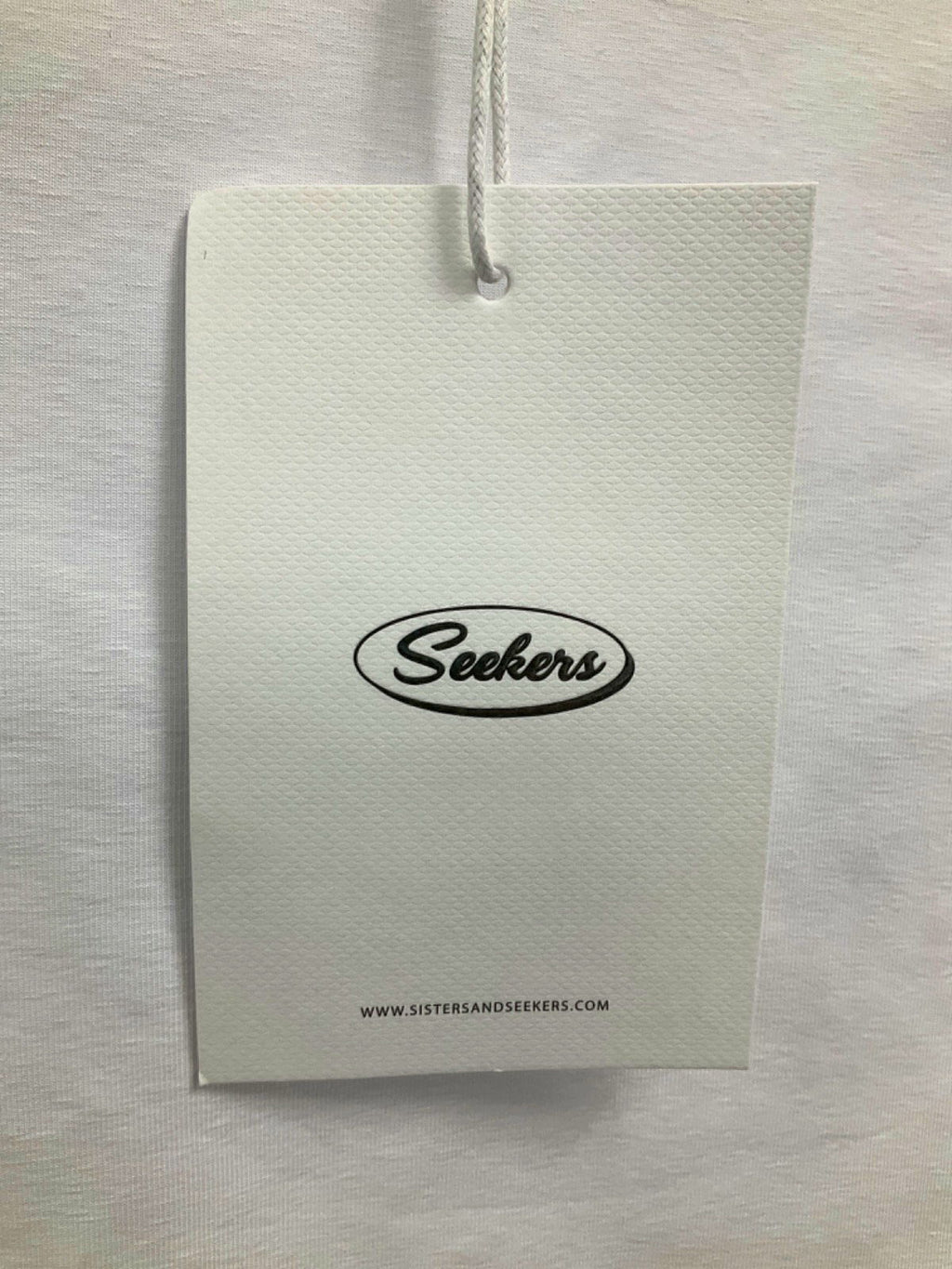 Sisters and Seekers White Lana Baby Tee UK S