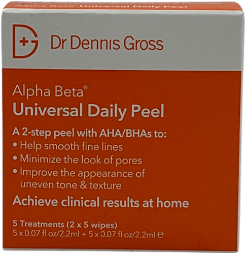 Dr Dennis Gross Alpha Beta Universal Daily Peel Pads X5 treatments