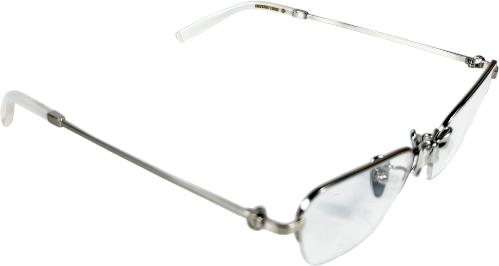SHUSHU TONG White Shushu/tong Silver Yvmin Edition Metal Bowknot Glasses