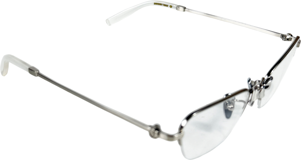 SHUSHU TONG White Shushu/tong Silver Yvmin Edition Metal Bowknot Glasses