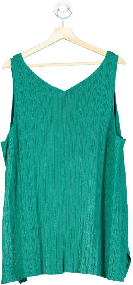 Ulla Popken Green Sleeveless Tank Top UK 20