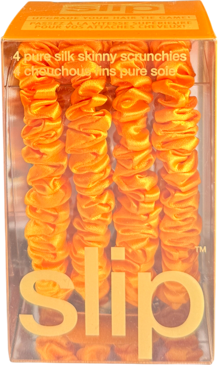 Slip Orange Back To School Skinny Scrunchies