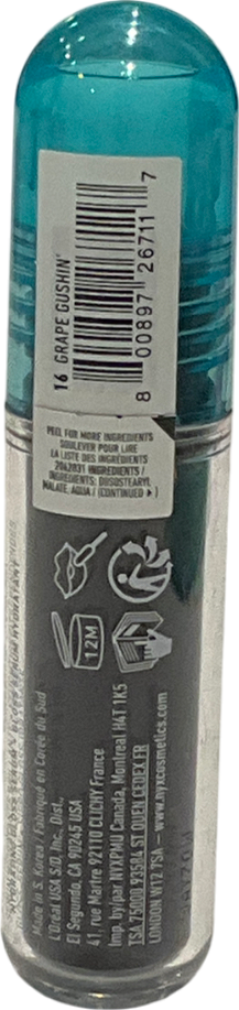 NYX Lip Iv Hydrating Lip Stain Gloss 16 Grape Gushin 5ml
