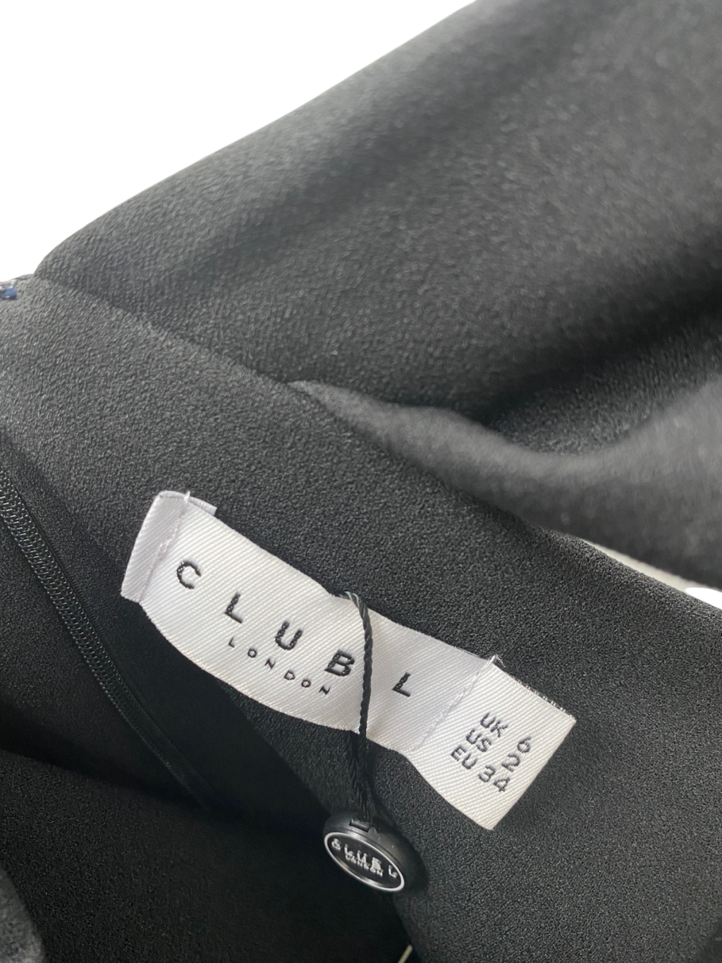 Club L Black Dana Bardot Maxi Dress UK 6