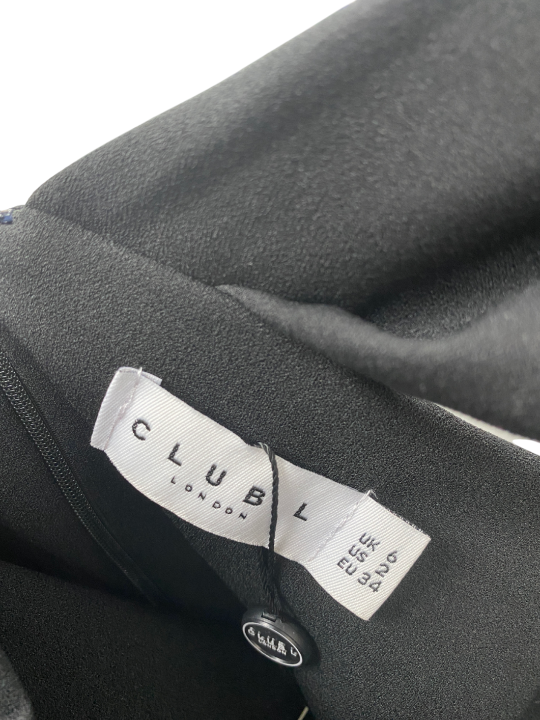 Club L Black Dana Bardot Maxi Dress UK 6