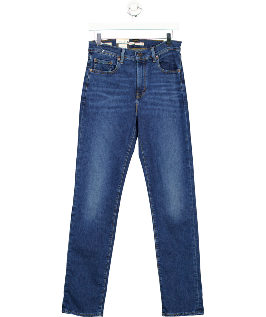 levis Blue 724 High Rise Slim Straight Leg Jeans W29