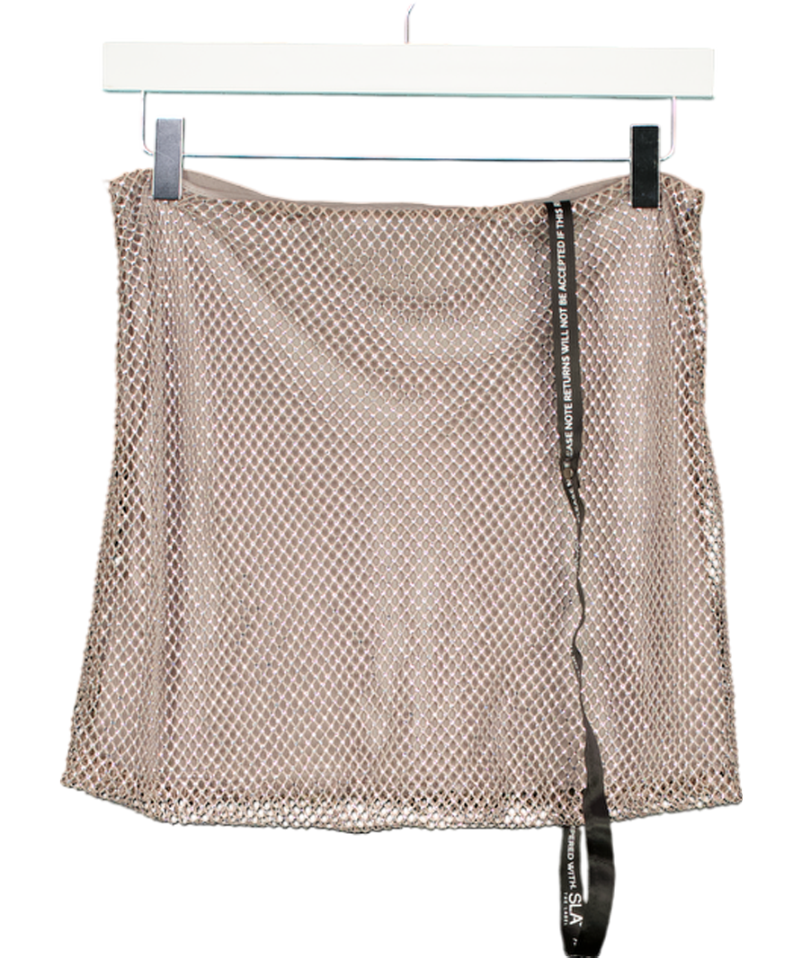 SLA the label Nude Drew Embellished Mini Skirt UK XS